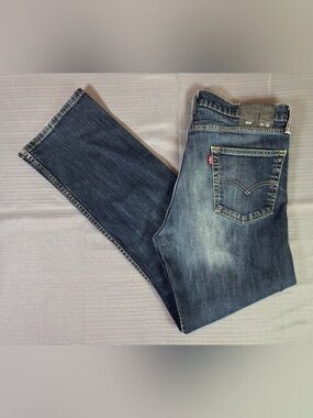 Levi’s 504 Regular Straight Jeans Men’s 36 Blue Wash Denim Classic Fit